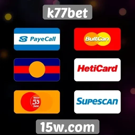 Métodos de pagamento aceitos no k77bet